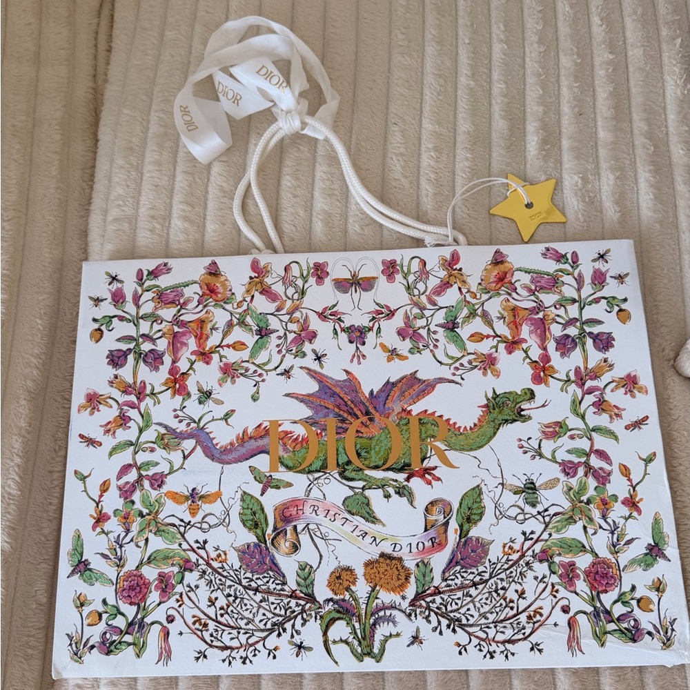 Dior Limited Edition Dragon Floral Gift Bag